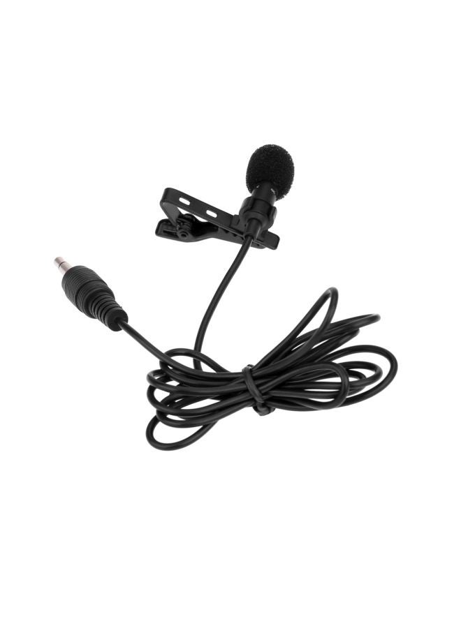 Generic Lavalier Clip Metal Stereo Microphone LU-D1701 Black  - Image 5