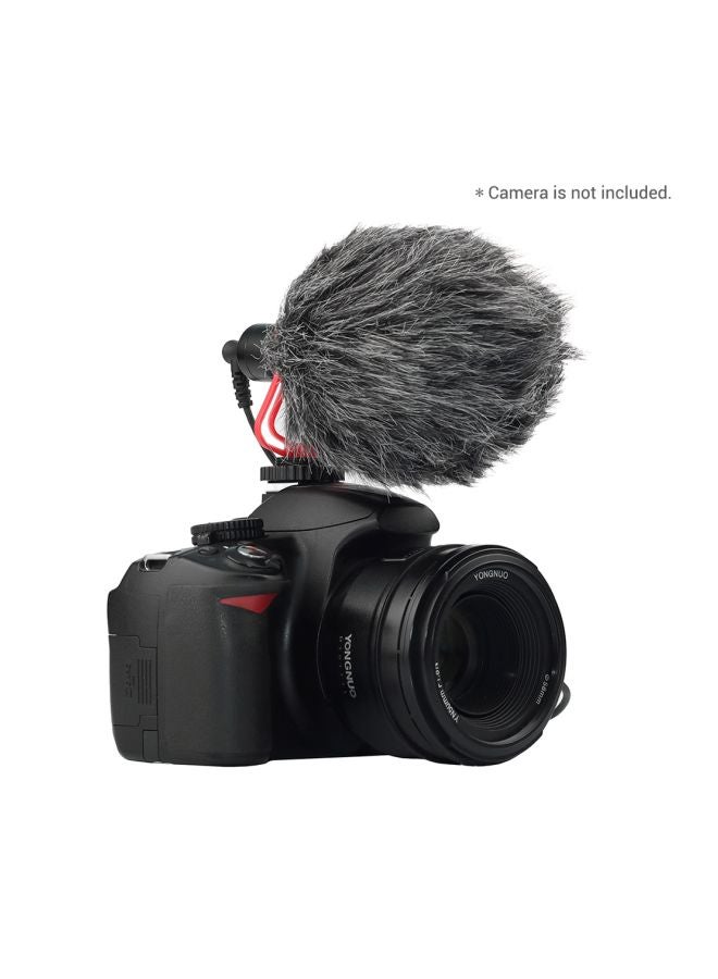 Generic Universal Cardioid Directional Video Condenser Microphone LU-D6998 Black  - Image 2
