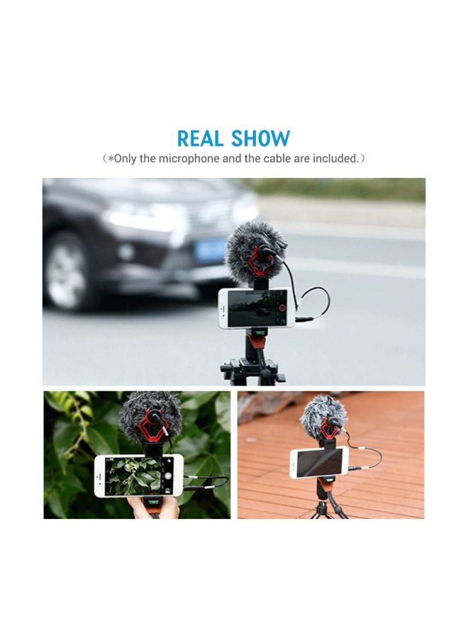 Generic Universal Cardioid Directional Video Condenser Microphone LU-D6998 Black  - Image 3