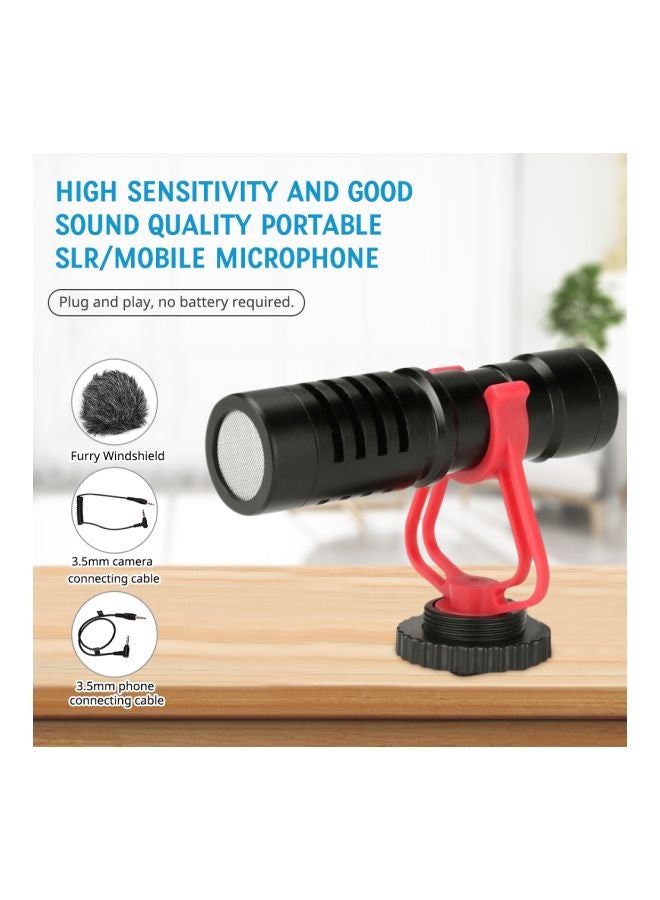 Generic Universal Cardioid Directional Video Condenser Microphone LU-D6998 Black  - Image 4