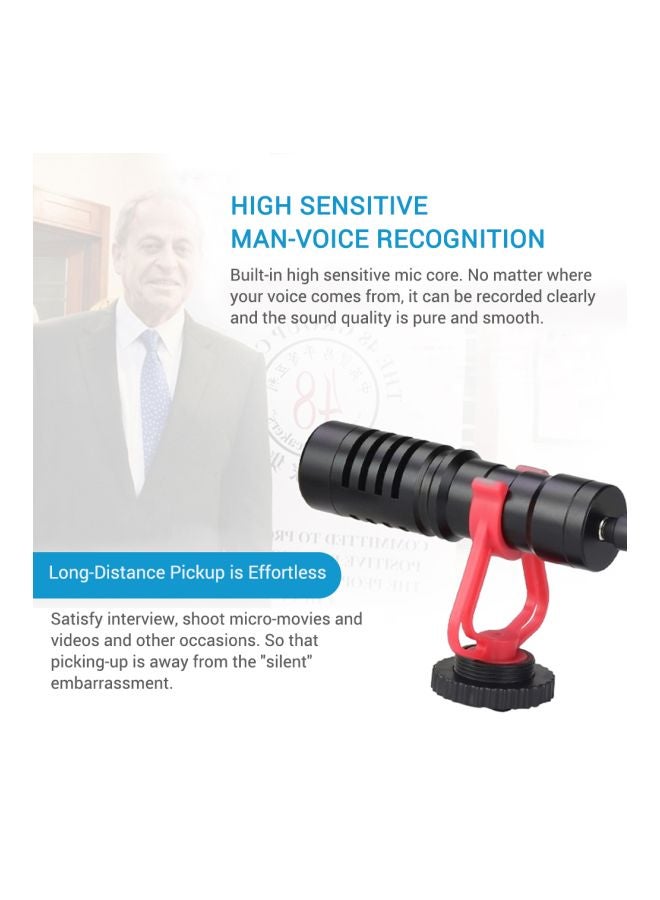 Generic Universal Cardioid Directional Video Condenser Microphone LU-D6998 Black  - Image 5