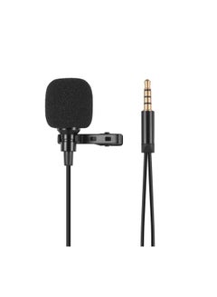 Generic Lapel Lavalier Clip-On Condenser Microphone Mic LU-D5927 Black  - Image 5