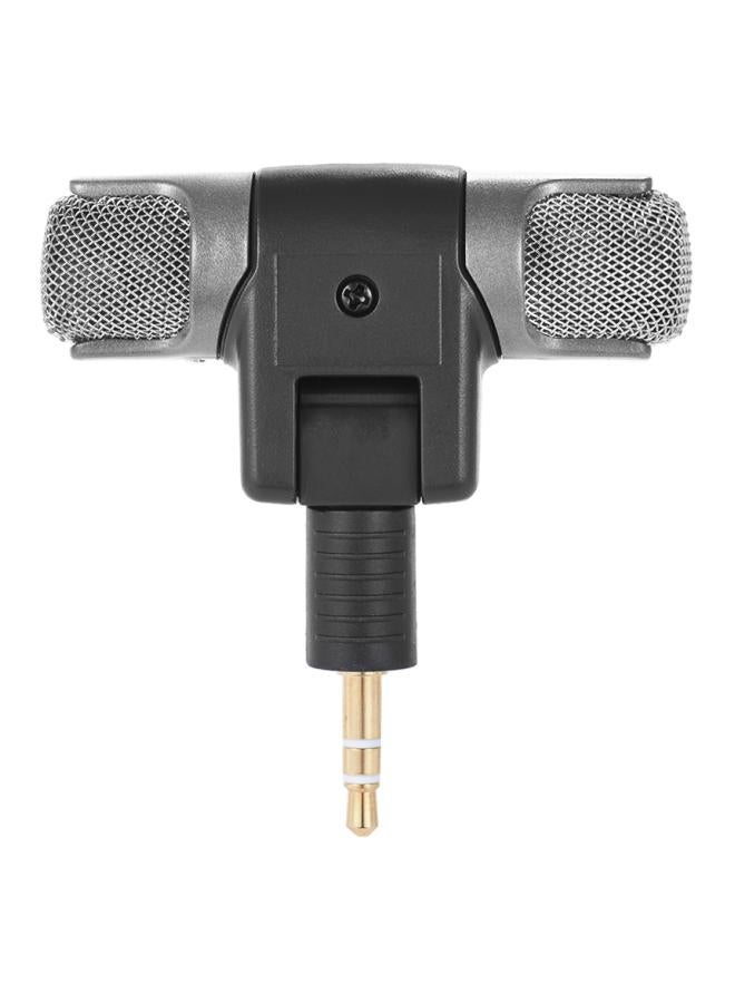 External Stereo Mic Microphone With Micro Adapter LU-D4735 Black - Image 1