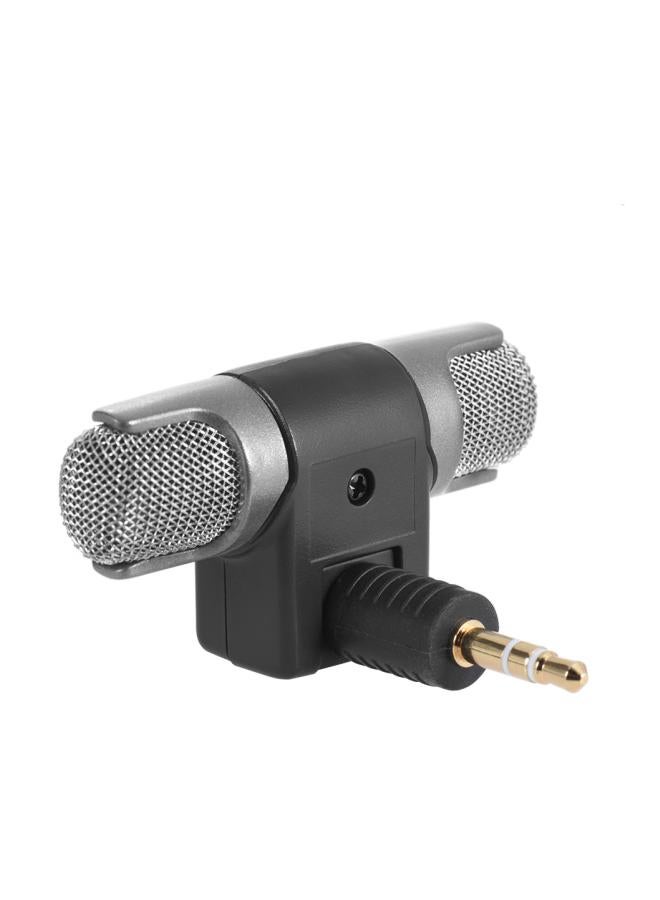 External Stereo Mic Microphone With Micro Adapter LU-D4735 Black - Image 5