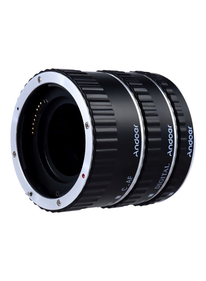 ANDOER Macro Extension Tube Ring Black/Silver - Image 1