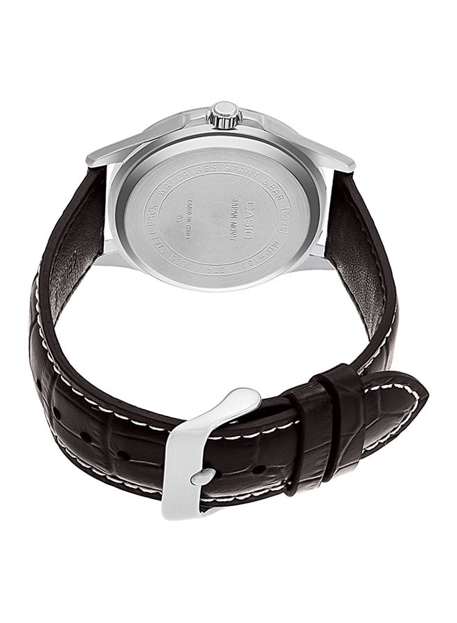 CASIO Men's Water Resistant Leather Analog Watch MTP-1381L-7AVDF  - Image 2