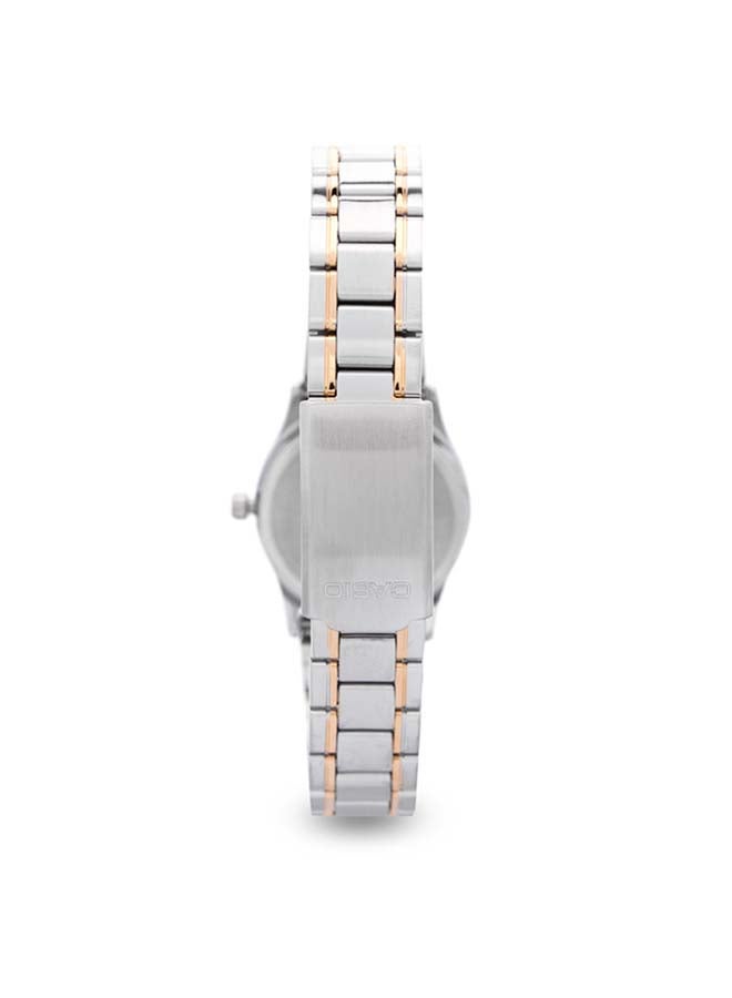 CASIO Women's Stainless Steel Analog Wrist Watch LTP-V006SG-9BUDF - 25 mm - Silver/Gold  - Image 4