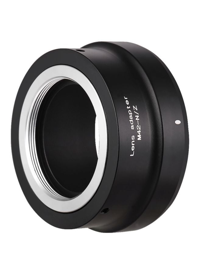 Generic Lens Mount Adapter Ring For M42-Mount Lens To Nikon Z6/Z7 Mirrorless Camera Black/Silver  - Image 1
