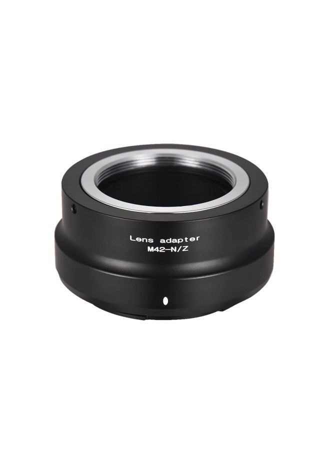 Generic Lens Mount Adapter Ring For M42-Mount Lens To Nikon Z6/Z7 Mirrorless Camera Black/Silver  - Image 2