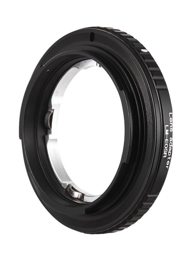 Lens Mount Adapter Ring For Leica LM Lens To Canon EOS R Mirrorless Camera Black/Silver - Image 1