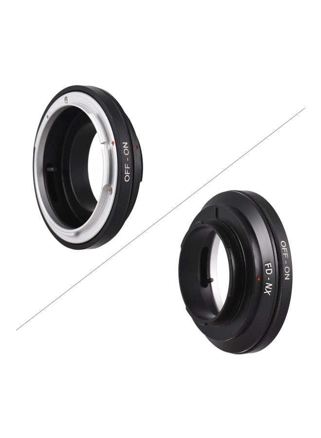 Generic Lens Mount Adapter Ring For Canon FD Mount Lens To Samsung NX Series Camera Black/Silver  - Image 4