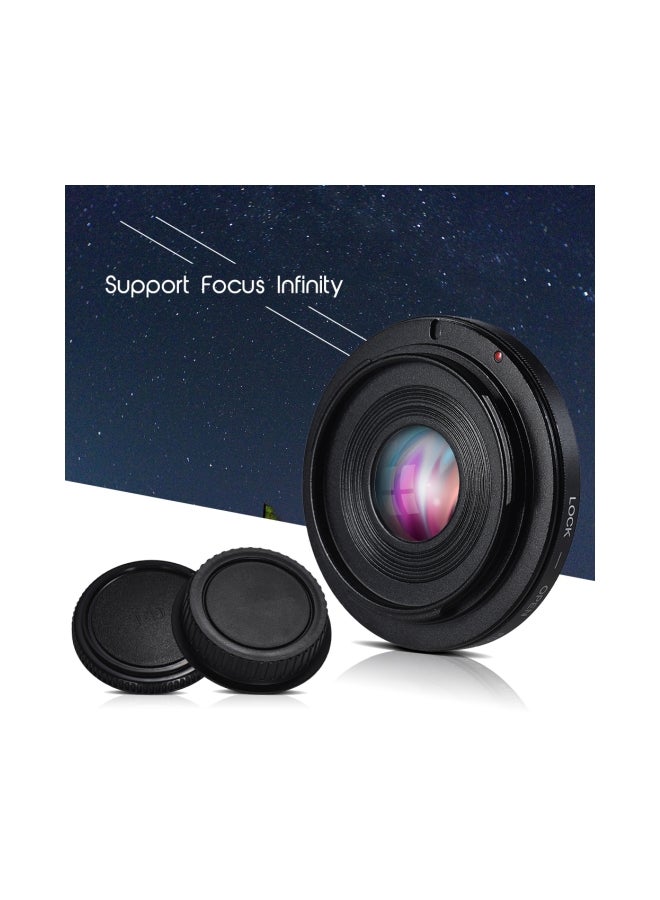 Lens Mount Adapter Ring For Canon 450D/50D/5D/5D2/500D/550D/600D/650D/6D/70D/700D Black  - Image 2