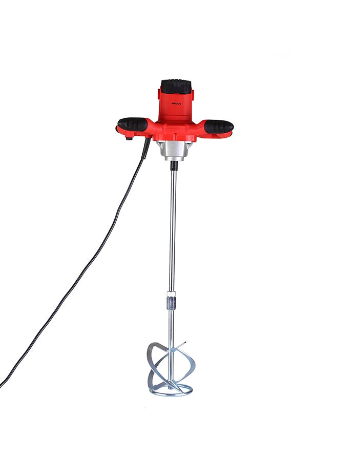 KKmoon Handheld Electric Cement Mixer Stirrer Silver/Red 4.399kg - Image 1