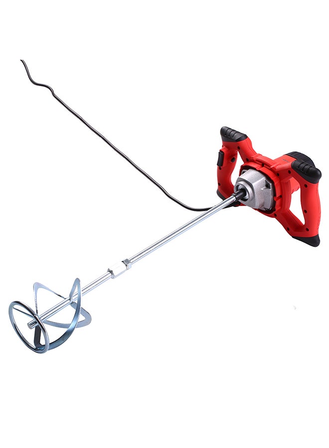KKmoon Handheld Electric Cement Mixer Stirrer Silver/Red 4.399kg - Image 2