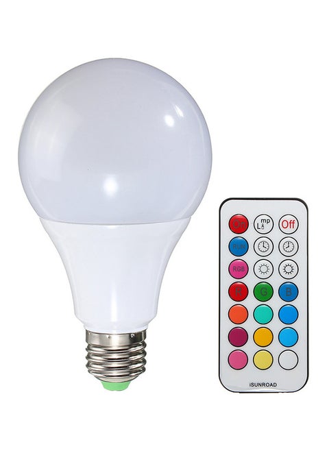 مصباح LED بإضاءة RGB مع جهاز تحكم عن بعد أبيض 8Ø³Ù†ØªÙŠÙ…ØªØ±
