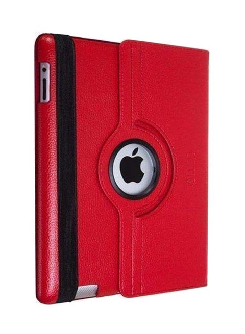 360 Degree Rotating Stand Case Cover For Apple iPad Series Red