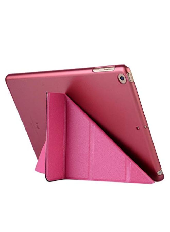 Foldable Magnetic Smart Case Cover For Apple iPad 2017 Pink - Image 5