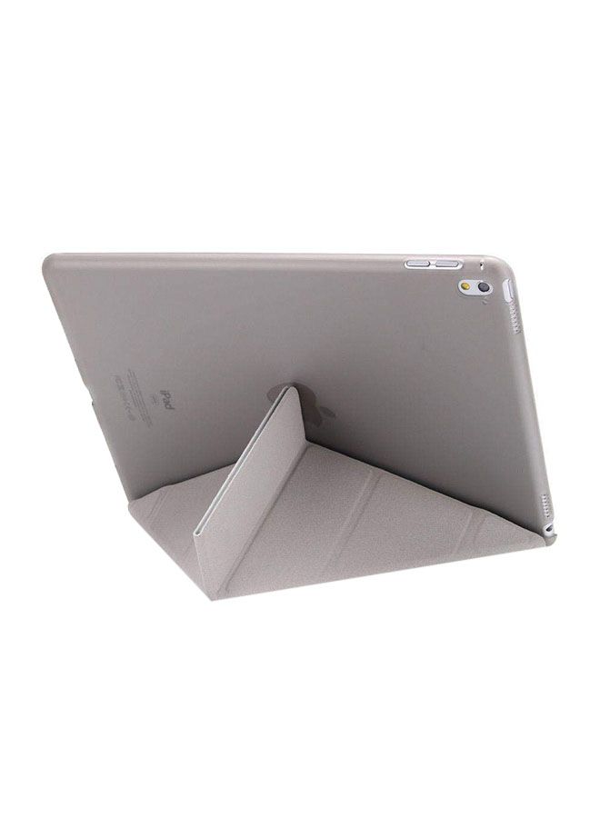 Foldable Leather Shell Magnetic Smart Case Cover For Apple iPad Pro 2016 Grey  - Image 2