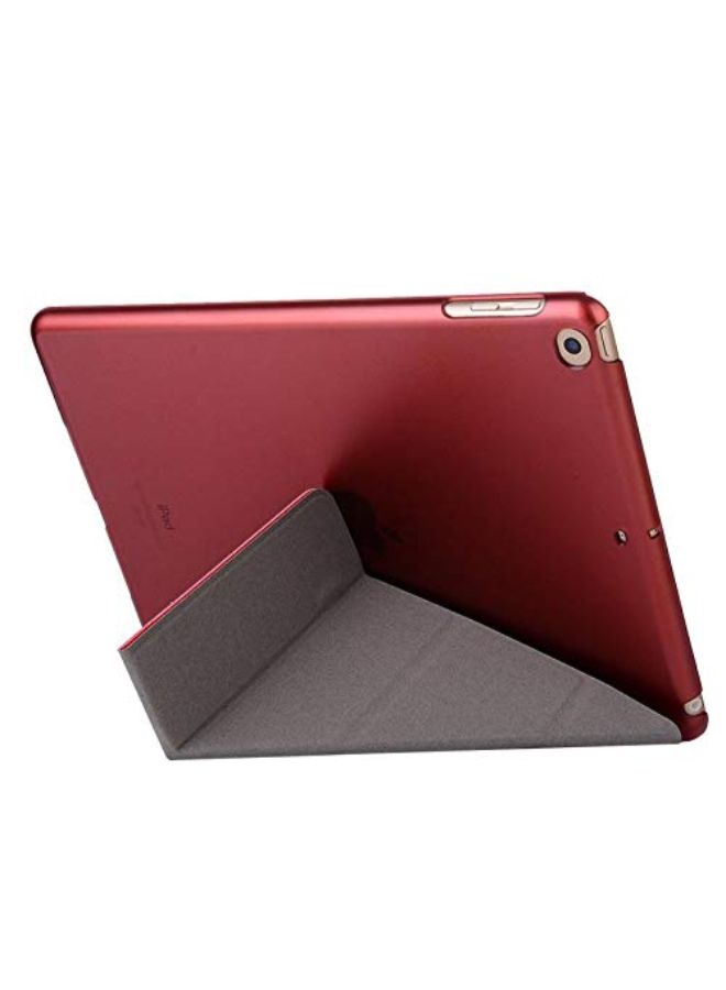 Foldable Shell Magnetic Smart Case Cover  For Apple iPad Mini 4 Red  - Image 4