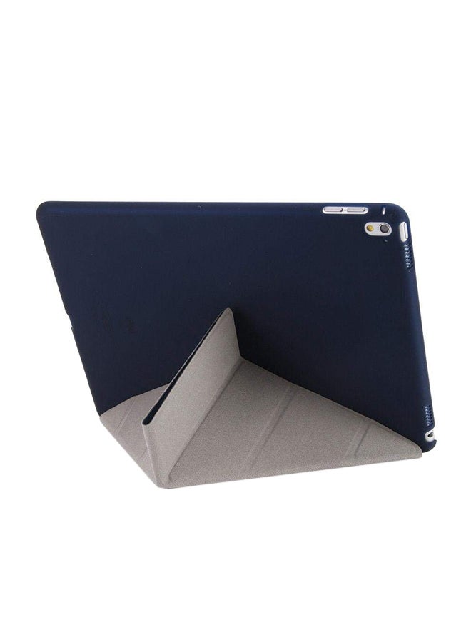 Foldable Shell Magnetic Smart Case Cover  For Apple iPad 2017 Dark Blue  - Image 2