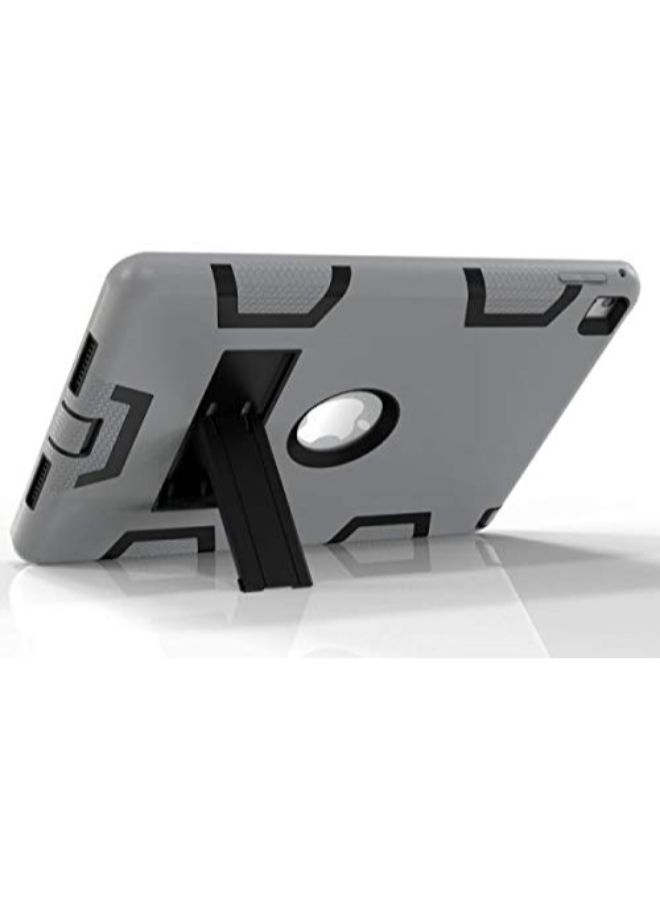Heavy Duty Smart Tablet Case Cover With Kickstand For Apple iPad Grey/Black  - Image 3