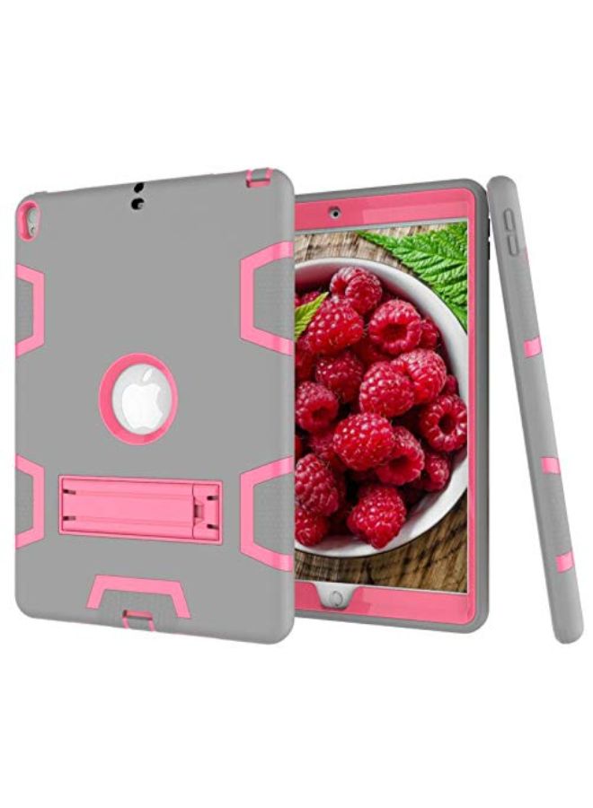 Heavy Duty Case Cover For Apple iPad Pro Grey/Rose - Image 2