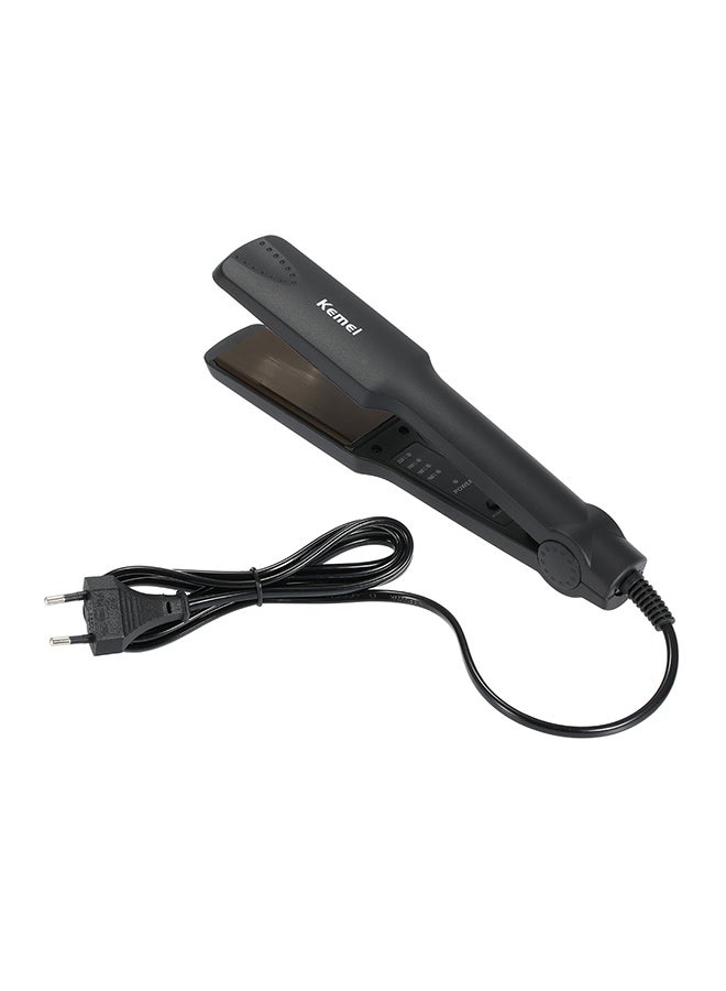 Kemei Professional Electronic Hair Straightener Black  - Image 1