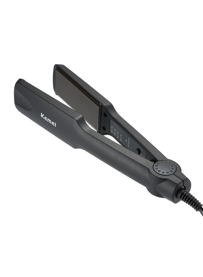 Kemei Professional Electronic Hair Straightener Black  - Image 2