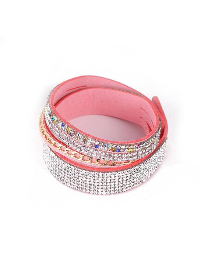 Sharpdo Crystal Stud Multi-Layer Bracelet
