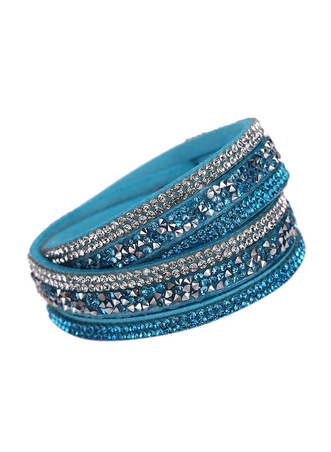 Sharpdo Crystal Stud Multi-Layer Bracelet