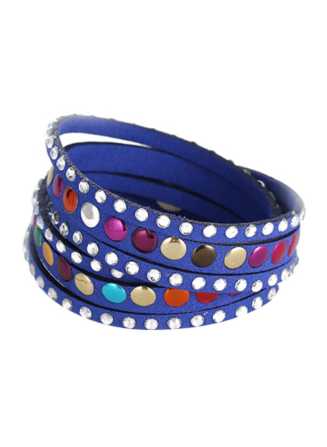 Button Detail Multi-Layer Bracelet