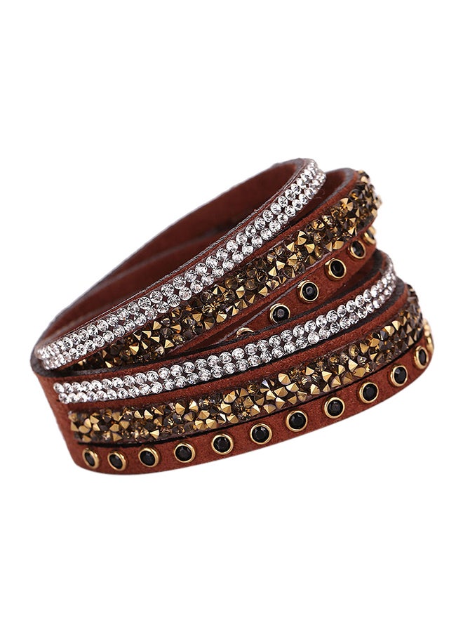 Crystal Stud Multi-Layer Bracelet