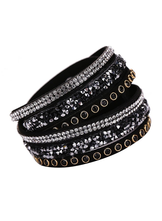 Crystal Stud Multi-Layer Bracelet