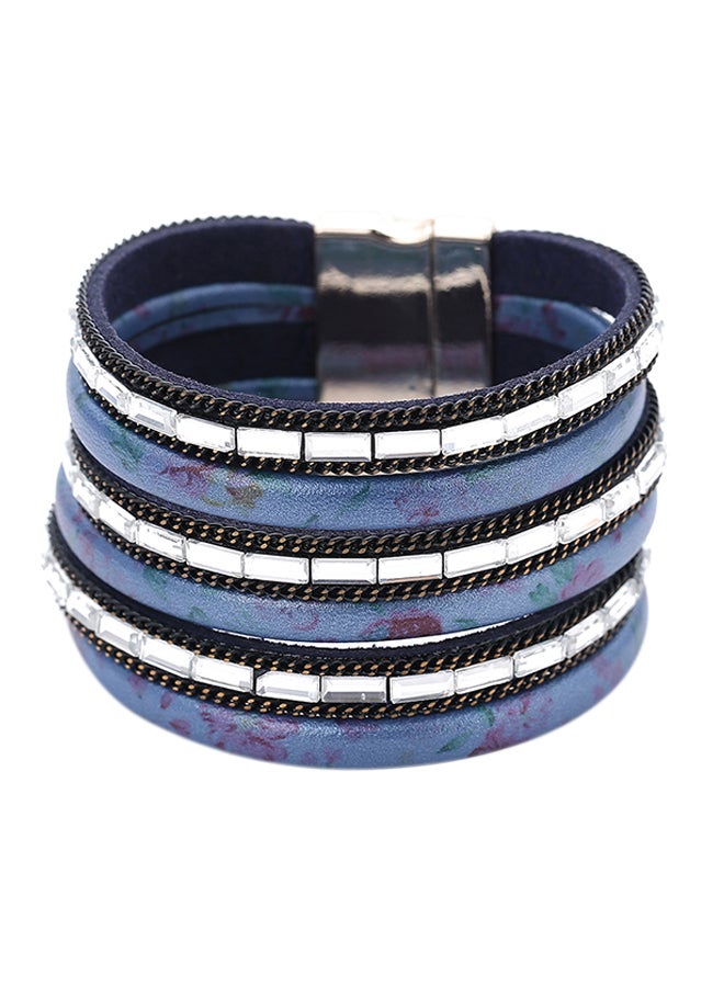 سوار ملفوف متعدد الطبقات بقفل مغناطيس للإغلاق