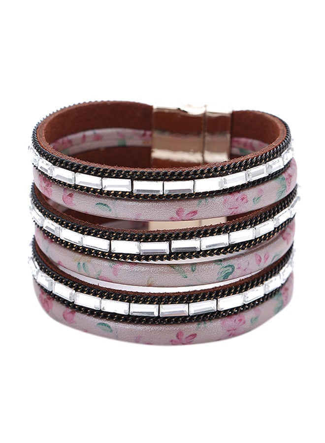 سوار ملفوف متعدد الطبقات بقفل مغناطيس للإغلاق