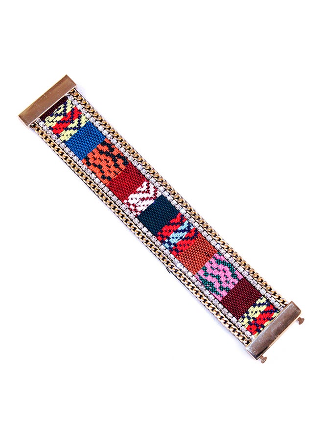 شاربدو سوار يتم لفه على المعصم بتصميم سلسلة مضفورة بسيطة