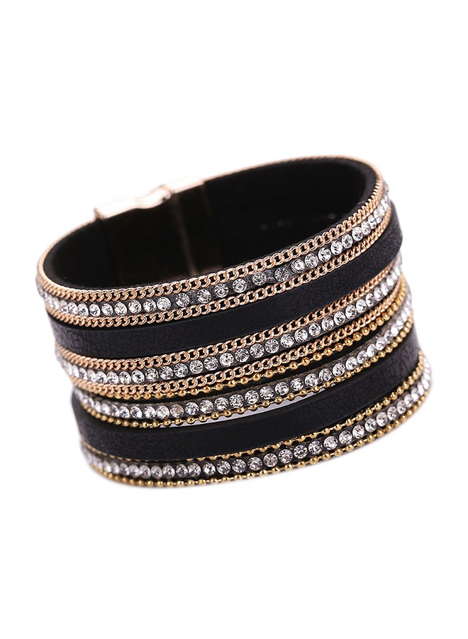 Crystal Stud Multi-Layer Bracelet