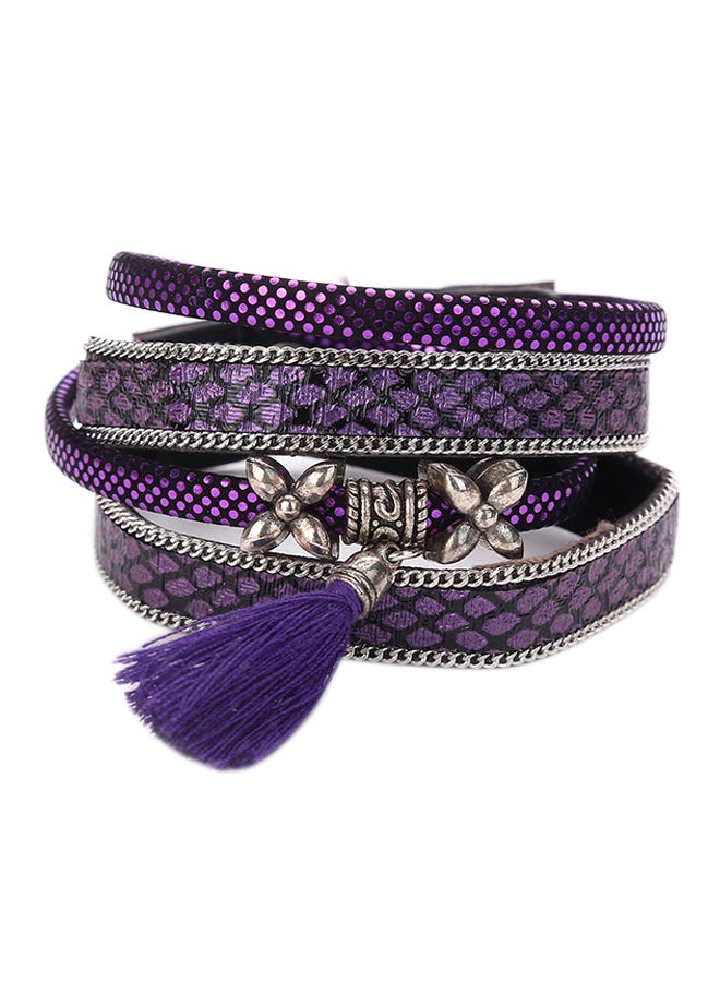 شاربدو سوار متعدد الطبقات ومزين بأشكال الشرابة