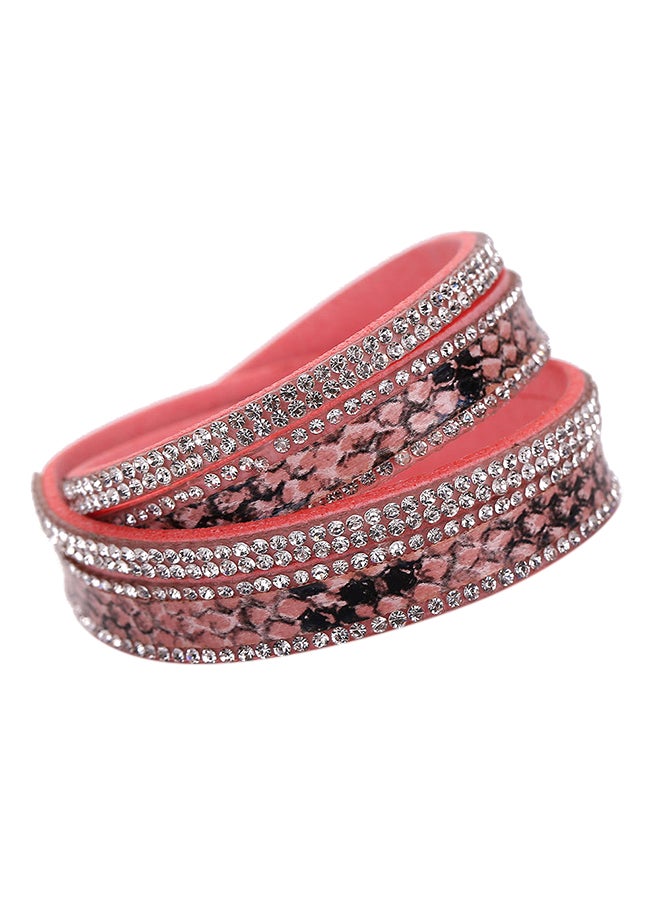Double Layer Crystal Stud Bracelet