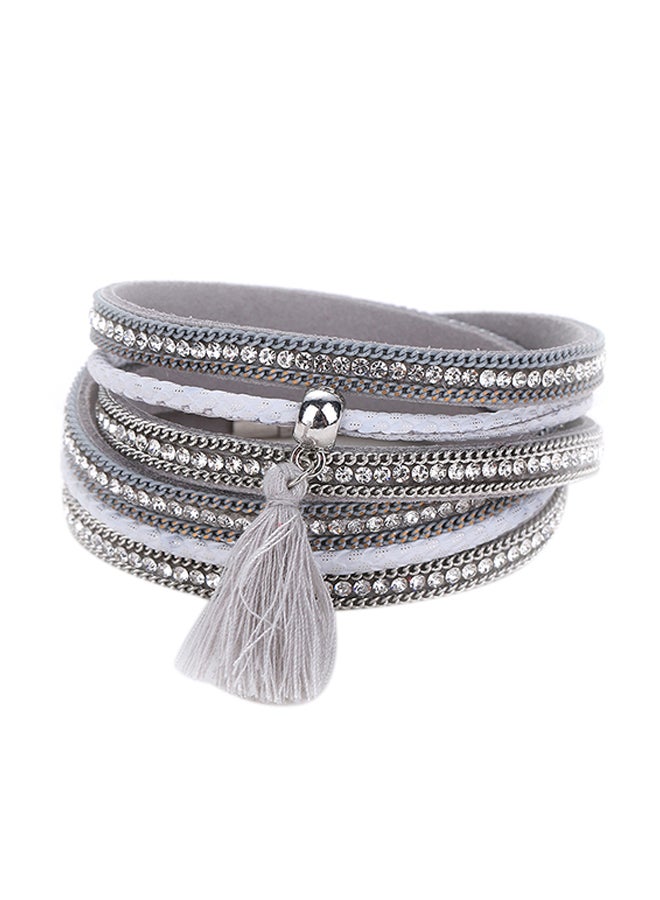 شاربدو سوار متعدد الطبقات ومزين بأشكال الشرابة