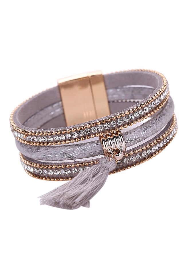 شاربدو سوار متعدد الطبقات ومزين بأشكال الشرابة