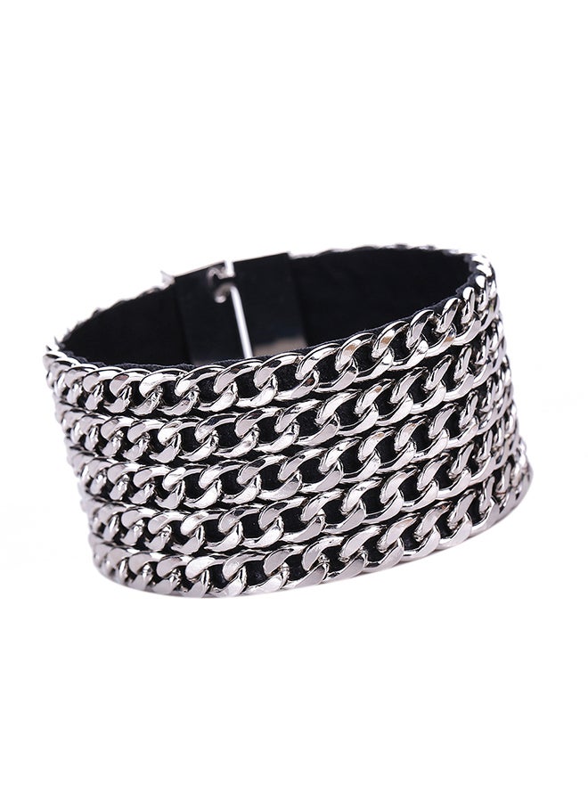 Sharpdo Braided Chain Pattern Wrap Bracelet