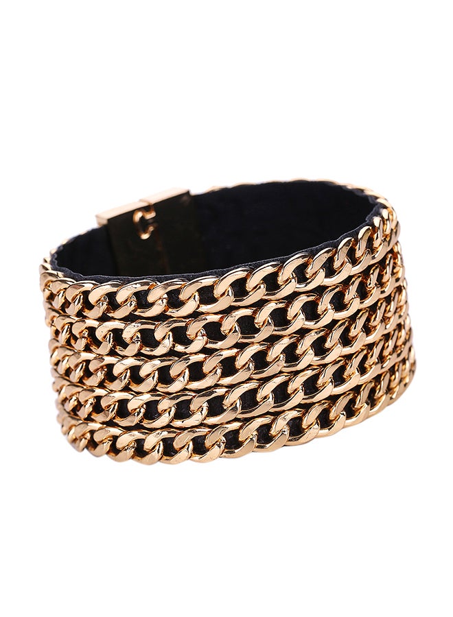 Sharpdo Braided Chain Pattern Wrap Bracelet