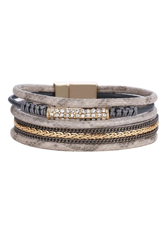 Sharpdo Magnetic Buckle Multi-Layer Wrap Bracelet
