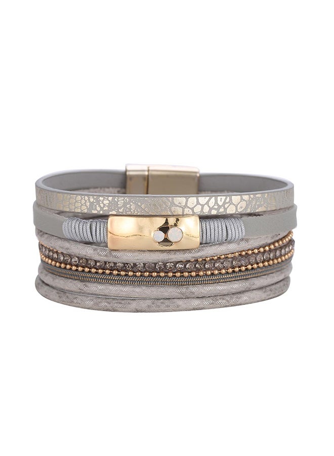 شاربدو سوار ملفوف متعدد الطبقات مزين بحجر الراين