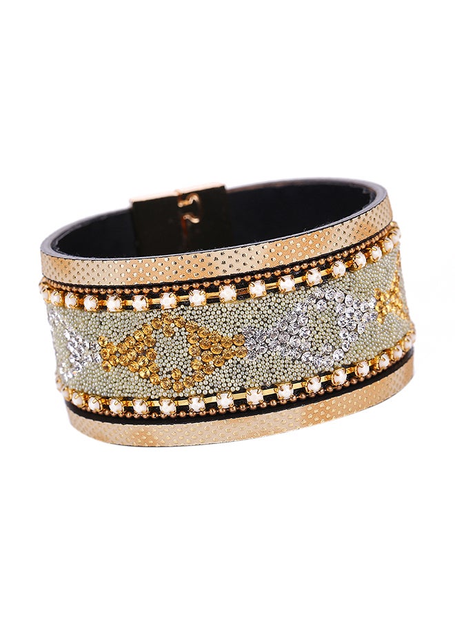 Sharpdo Crystal Design Wrap Bracelet