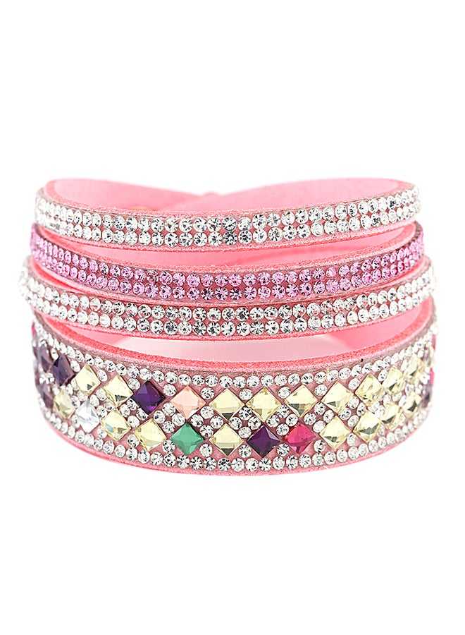 سوار متعدد الطبقات ومرصع بالكريستال