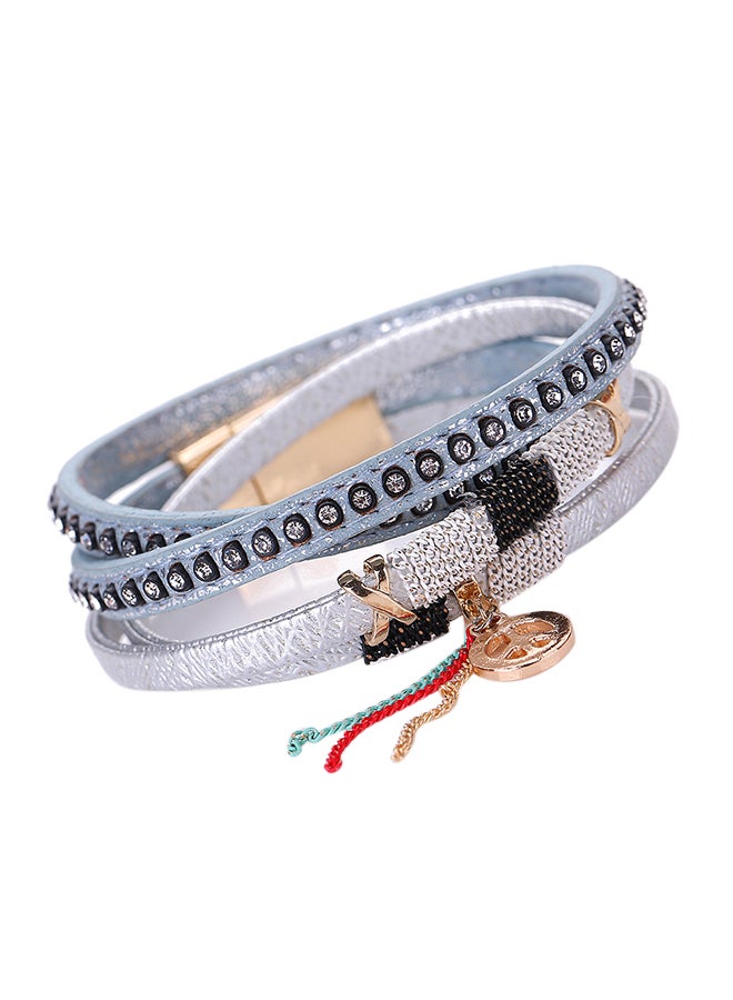 شاربدو سوار متعدد الطبقات مزين بدلاية دائرية