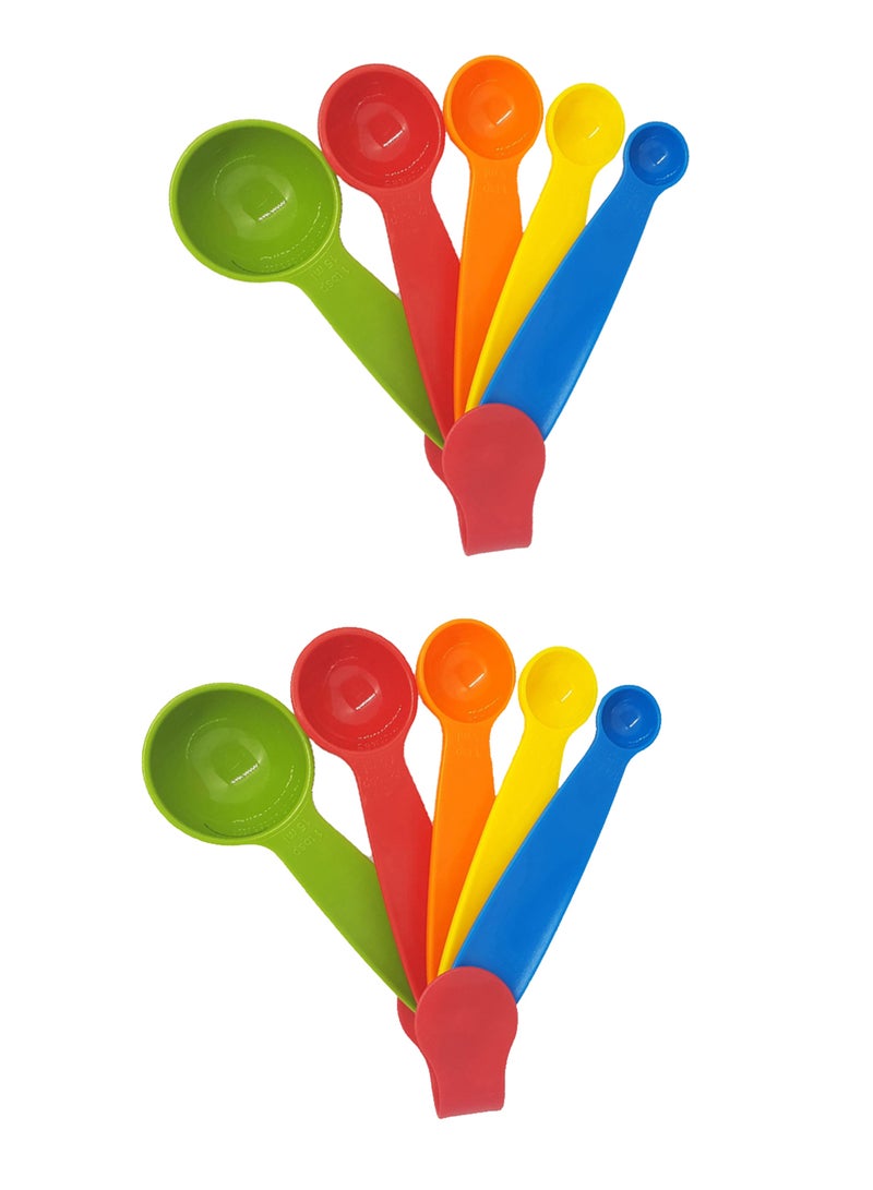 Cc 10-Piece Measuring Spoon Set Multicolour 15cm 