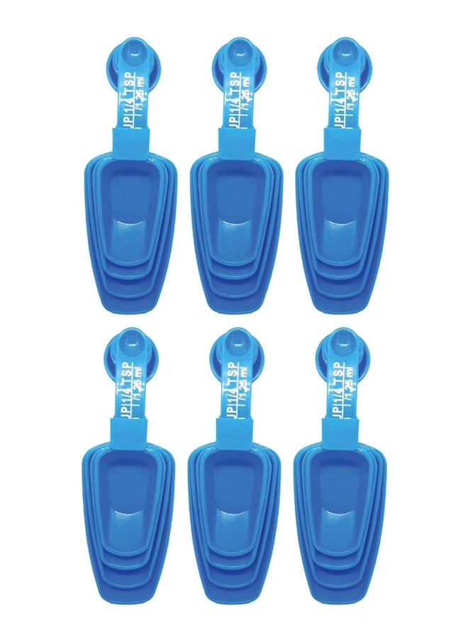 Cc 24-Piece Measuring Spoon Set Blue 20cm